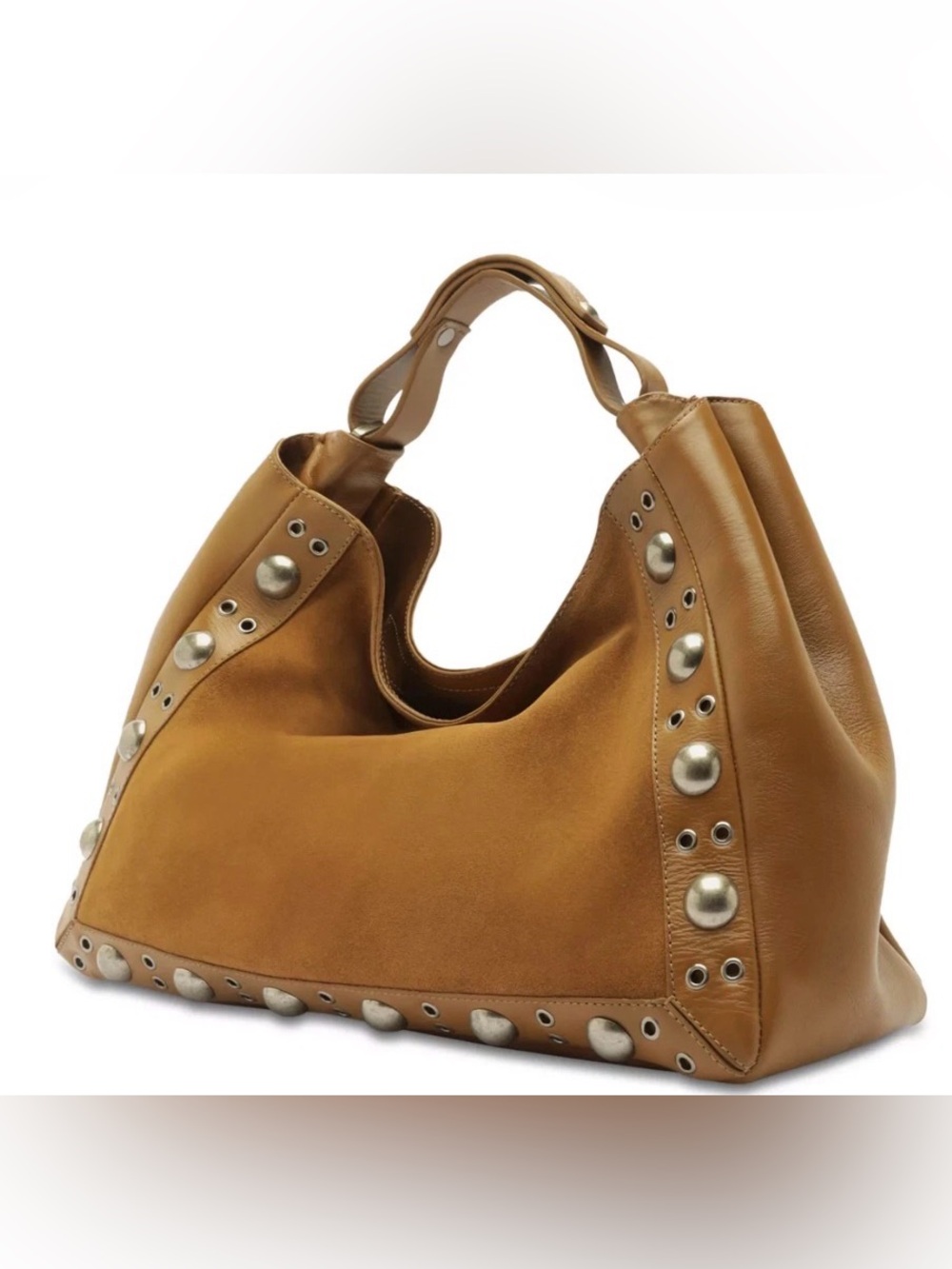 Arezzo Owen Medium Tote retail$309 NWT leather and suede with stud accent